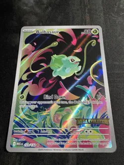 Pokemon TCG Bulbasaur Mega Evolution Stamped Holo Card 133/132 Nm - Image 5