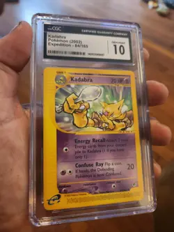 (POP 24) CGC 10 GEM MINT Kadabra Expedition Base Set Pokemon WOTC 2002 Card - Image 1