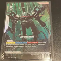 Graze Ein Unit Card 7-5 AP+3 Gundam War English Standard Card Stock Collectible - Image 1
