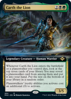 1x Carth the Lion ~ Extended Art NM-Mint, English Modern Horizons 2 MTG Magic - Image 1