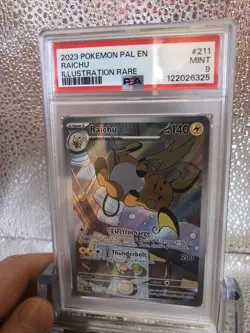 Raichu 211/193 Paldea Evolved Illustration Rare English Pokemon PSA 9 MINT - Image 3