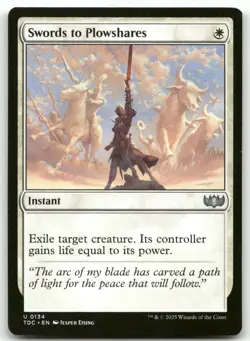 Swords to Plowshares #134 MTG Tarkir Dragonstorm TDC NM X1 - Image 1