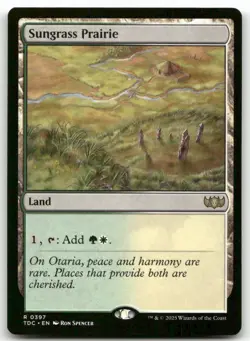 Sungrass Prairie #397 MTG Tarkir Dragonstorm TDC NM X1 - Image 1