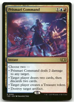 Prismari Command #299 MTG Tarkir Dragonstorm TDC NM X1 - Image 1