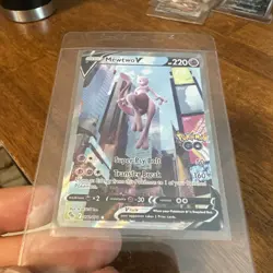 Pokemon TCG Mewtwo v Alt Art Full Art Holo Ultra Rare Card 072/078 Pokemon Go - Image 2