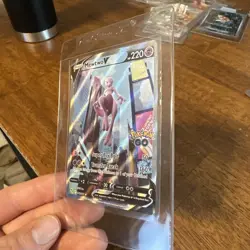 Pokemon TCG Mewtwo v Alt Art Full Art Holo Ultra Rare Card 072/078 Pokemon Go - Image 3