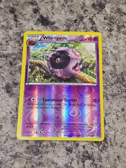 Whirlipede - 52/146 XY Base Set Pokemon Reverse Holo Foil Rare Nice! - Image 1