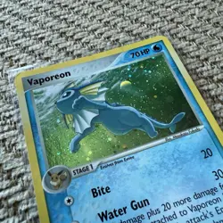 Vaporeon 6/17 - Holo Foil Rare - Pop Series 3 Promo 2006 - Pokemon Card - Image 2