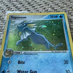 Vaporeon 6/17 - Holo Foil Rare - Pop Series 3 Promo 2006 - Pokemon Card - Image 3