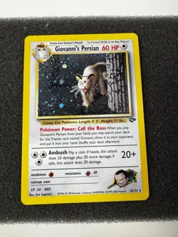 Pokemon TCG Giovanni's Persian 8/132 Gym Challenge Holo Rare Unlimited - Image 1