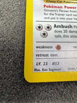 Pokemon TCG Giovanni's Persian 8/132 Gym Challenge Holo Rare Unlimited - Image 3