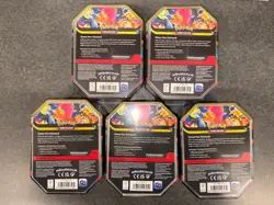 Lot of 5 Pokemon TCG Mega Charizard X & Y Tins-- Brand New & Sealed - Image 2