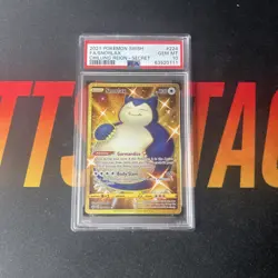 2021 POKEMON SWORD & SHIELD CHILLING REIGN SECRET #224 FULL ART/SNORLAX PSA 10 - Image 1