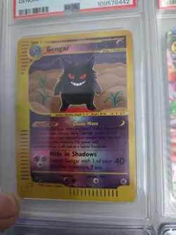 2002 POKEMON EXPEDITION #48 GENGAR-REVERSE FOIL PSA 8 - Image 2