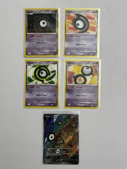 Pokemon TCG Unown Lot From Various Sets (Diamond & Pearl, Silver Temp, Legends) - Image 2