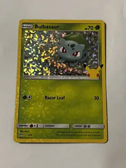 Pokemon TCG Bulbasaur 001/025 McDonald's 25th Anniversary Holo Promo EN 2021 - Image 1