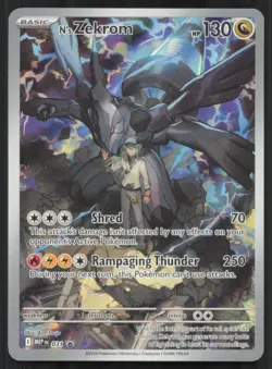 N's Zekrom 031 Holo Promo ME: Mega Evolution Promo Pokemon Holo Near Mint - Image 1