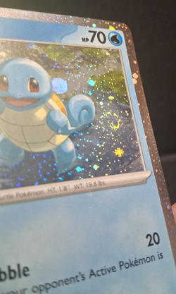 Pokemon Squirtle Black Star Promo SVP 048 Cosmos Holo NM DOUBLE SWIRL - Image 2