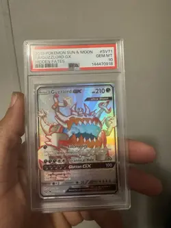 Pokemon 2019 Hidden Fates Shiny Vault Guzzlord GX SV71/SV94 Full Art Holo PSA 10 - Image 1