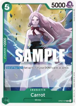 OP02-029 Carrot English R One Piece TCG Card Game - Image 2