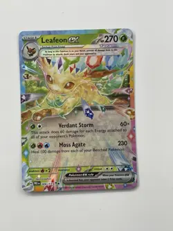 Pokemon TCG Leafeon ex 006/131 Prismatic Evolutions Double Rare Holo NM Card - Image 1