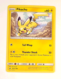 Pikachu - 40/147 - Sun and Moon - Burning Shadows - Near Mint - Pokemon Card_60 - Image 1