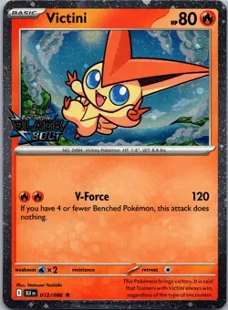 Victini (Black Bolt Stamped) Rare Miscellaneous Cards & Products 012/086 NM - Image 1