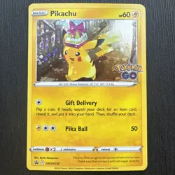 Pikachu SWSH234 Cosmos Holo Black Star Promo Card NM / M fast shipping - Image 1