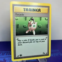 💥 1st Edition Trainer Recycle 61/62 | Fossil Set | Pokemon Vintage Card LP - Image 2