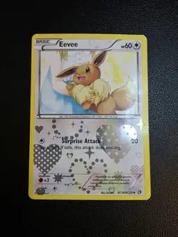 Eevee RC14/RC25 Legendary Treasures Reverse Holo Pokemon Card DMG - Image 1