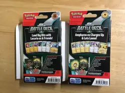 Pokemon Ampharos & Lucario Ex Battle Deck OPENED no code cards - Image 2