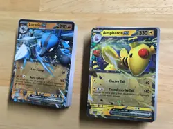 Pokemon Ampharos & Lucario Ex Battle Deck OPENED no code cards - Image 3