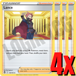 4x Lance 159/195 x4 - Silver Tempest - Pokemon TCG - Uncommon - Playset - Image 1