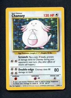 Pokemon Card: CHANSEY Unlimited Base Holo (MP) - Image 1