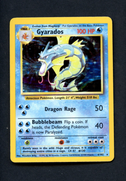 Pokemon Card: GYARADOS Unlimited Base Holo (MP) - Image 1