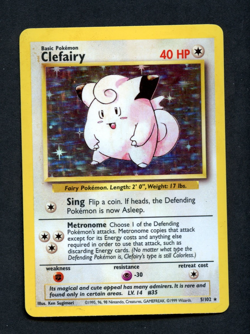 Pokemon Card: CLEFAIRY Unlimited Base Holo (MP) - Image 1