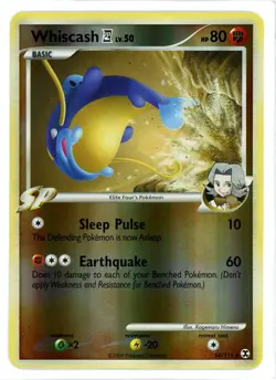 Whiscash Reverse Holo 54/111 Rising Rivals Pokemon Card - Image 1