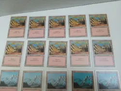 Lot of 20x Mountain revised Third 3rd Edition Basic Land MTG Magic - Image 2