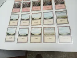 Lot of 20x, 10x plain 10x mountain revised Third 3rd Basic Land MTG Magic - Image 3