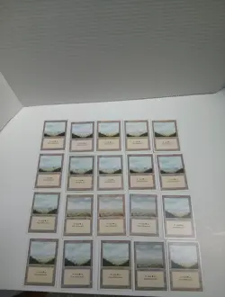 Lot of 20x Plains revised Third 3rd Edition Basic Land MTG Magic - Image 1