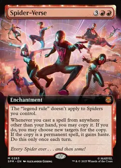 MTG Spider-Verse - Foil - Extended Art, Marvel's Spider-Man, Lightly Played, Eng - Image 1