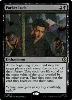 MTG Parker Luck Foil NM Marvel's Spider-Man Magic 60 - Image 1
