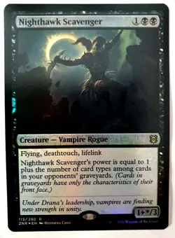 MTG: Zendikar Rising - Nighthawk Scavenger - FOIL - Rare - #115 NM - Image 1