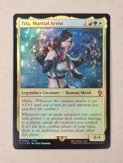 Tifa, Martial Artist Commander: Final Fantasy Foil MTG Magic the Gathering BB - Image 1