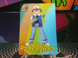 Pokemon Pocket Monsters Vending Prism Holo Vintage Sticker #1166 OMANYTE rare - Image 2