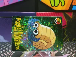 Pokemon Pocket Monsters Vending Prism Holo Vintage Sticker #1166 OMANYTE rare - Image 3