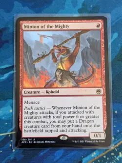 MTG Minion of the Mighty - NM - Adventures in the Forgotten Realms - Image 1