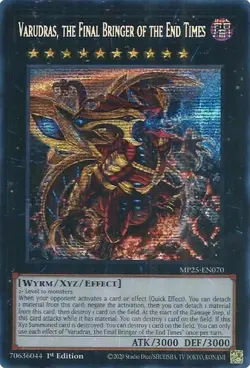 Yugioh Varudras, the Final Bringer of the End Times LEDE-EN045 Secret 1st Ed NM - Image 1