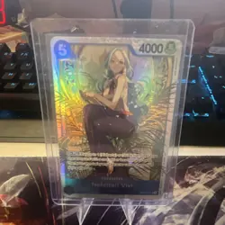 One Piece Nefeltari Vivi OP07-077 500 Years SR Foil Alt Art 4000 Power English - Image 1