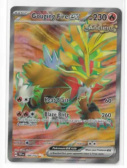 Gouging Fire ex 188/162 Pokemon Temporal Forces Ultra Rare FA Full Art - Image 1